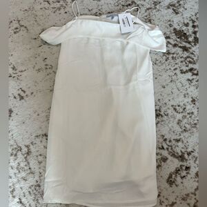 NWT NAKED ZEBRA WHITE COCKTAIL DRESS - S